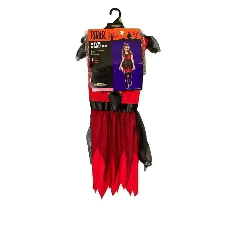 Totally ghoul NWT girls devil darling Halloween costume/child size large￼